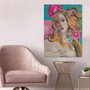 Wallity Cuadro Decorativo de Vidrio Templado Multicolor 40 x 60 cm